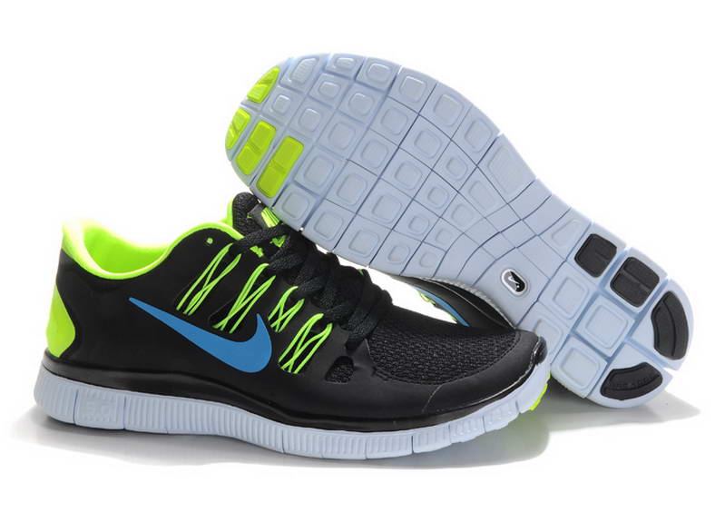 Nike Free Run 5.0 V2 Mens Running Shoes New Breathable Black Blue Green